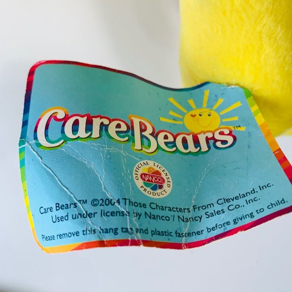 Vintage Care Bear Y2K 2004 Funshine Yellow Sunshine 13” Plush Stuffed Animal Tag - Picture 9 of 12